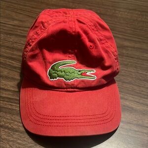 Lacoste Big Croc Red Hat